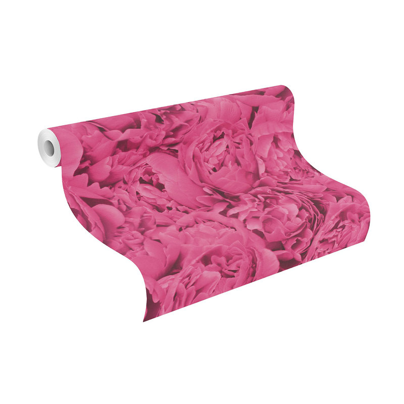 Rouleau de papier peint L 33 pi x l 20,5 po Riésel, Rose