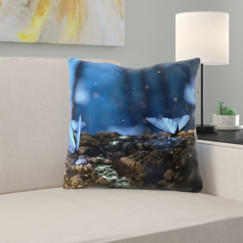 Coussin décoratif papillon