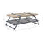 Table basse avec cadre industriel et tablette de rangement Brantley