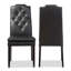 Chaise parsons capitonnée et capitonnée en blanc-1513998756