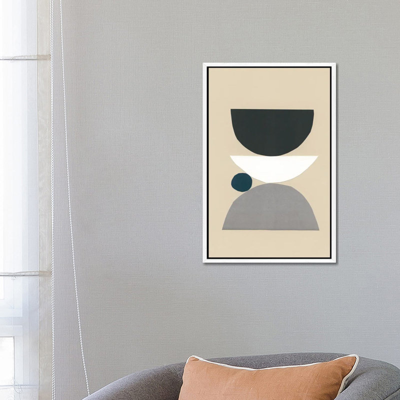 Modern Shapes I by Renée Stramel - Gallery-Wrapped Canvas Giclée on Canvas, White Framed, 66.04 cm H x 45.72 cm W