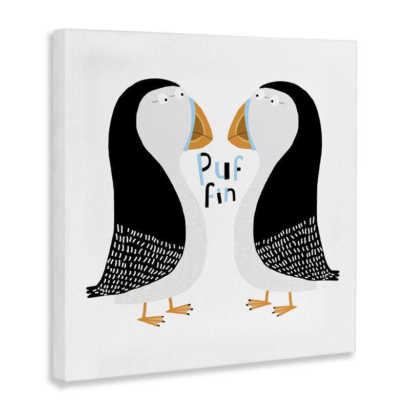 «Puffin Bird Duo» par Carla Daly, H 24 po x l 24 po