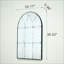 Miroir mural semi-circulaire polyvalent idéal pour les chambres à coucher, les salons, les salles à manger, les foyers, les foyers et plus encore