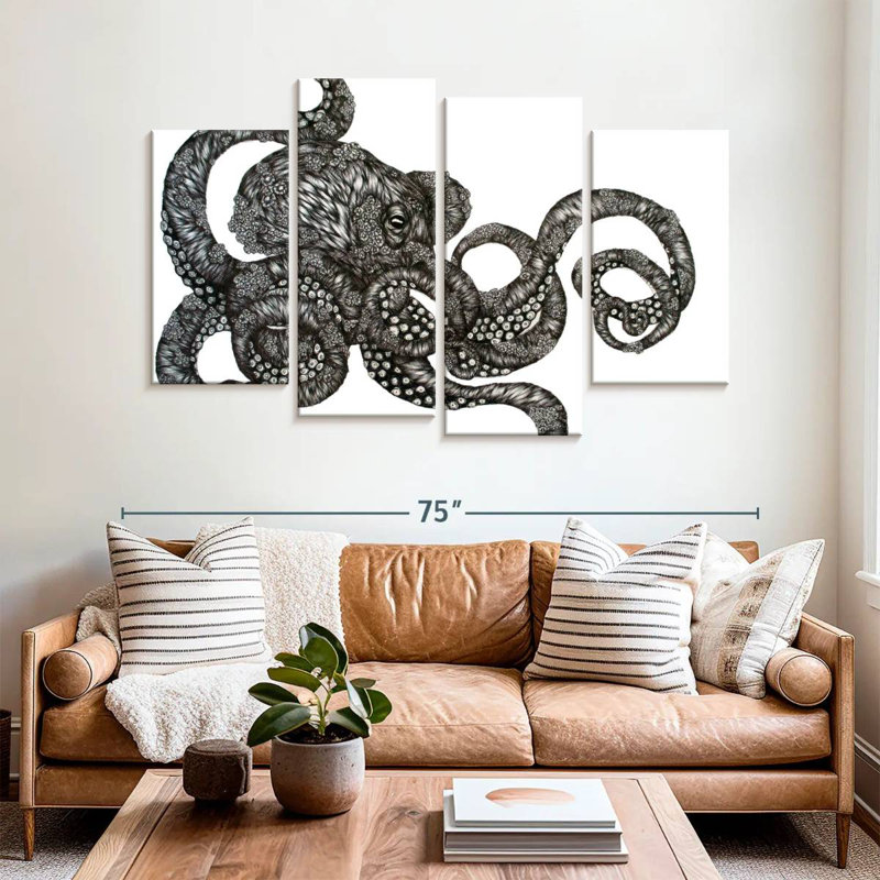 Brampt Barnacle Octopus, 42" H x 68" W