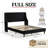 Melaya Wingback Upholstered Platform Bed Frame-628684016-640475838