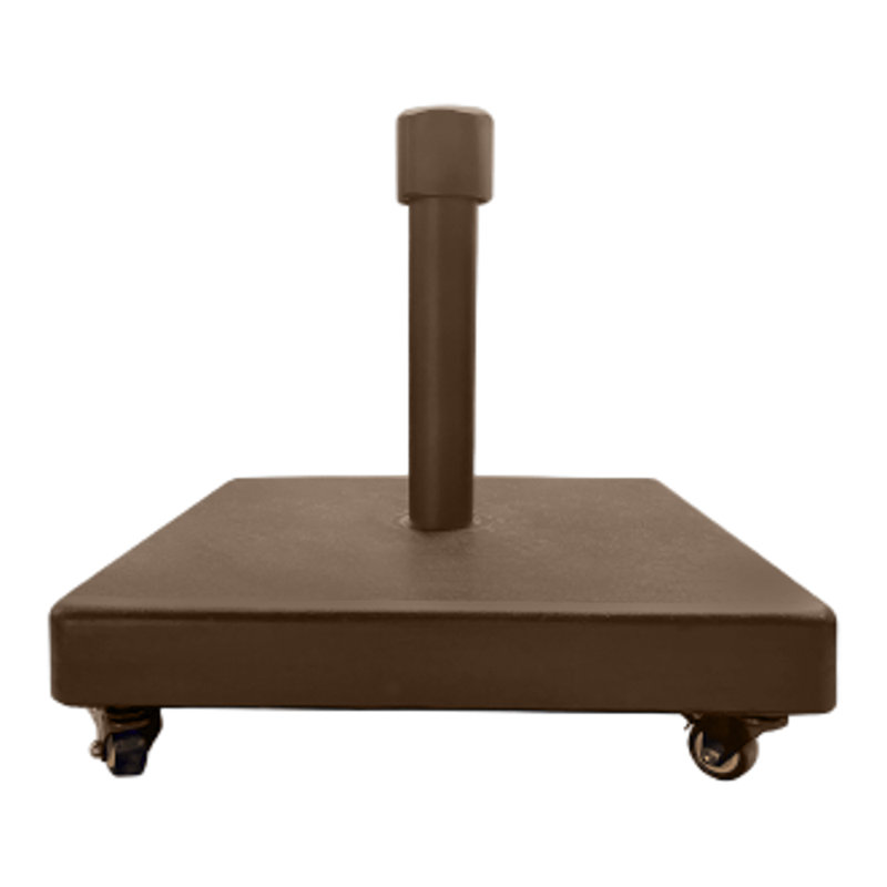 55lb Wheeled Umbrella Base, Brown