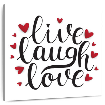 Tergel Live Laugh Love Hearts