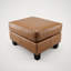Repose-pieds brun clair 26 po x 30 po Sierra - 100% cuir, fabriqué à la main avec un confort moelleux et un savoir-faire durable-1622800680