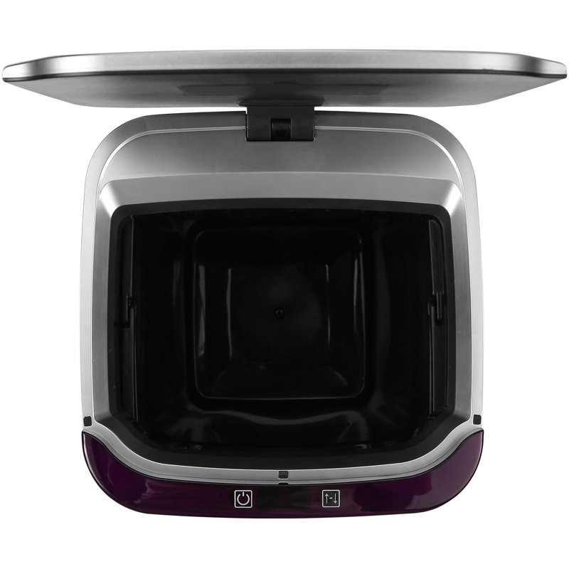 Hanover 10-Liter Stainless Steel Touchless Trash Can with Sensor Lid