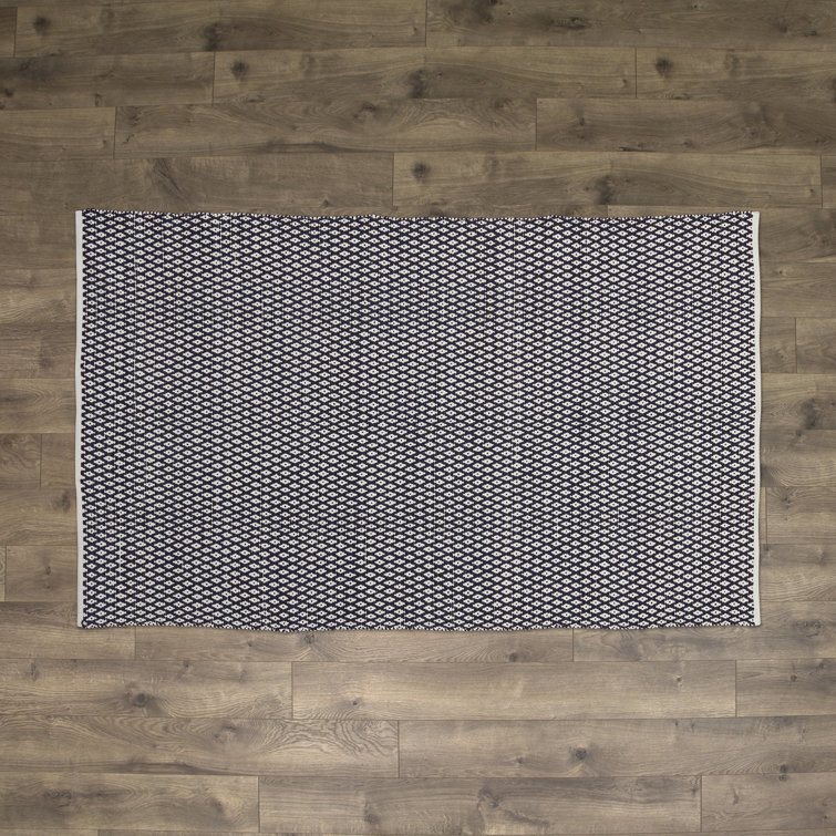 Mckenna Geometric Cotton Hand Woven Area Rug