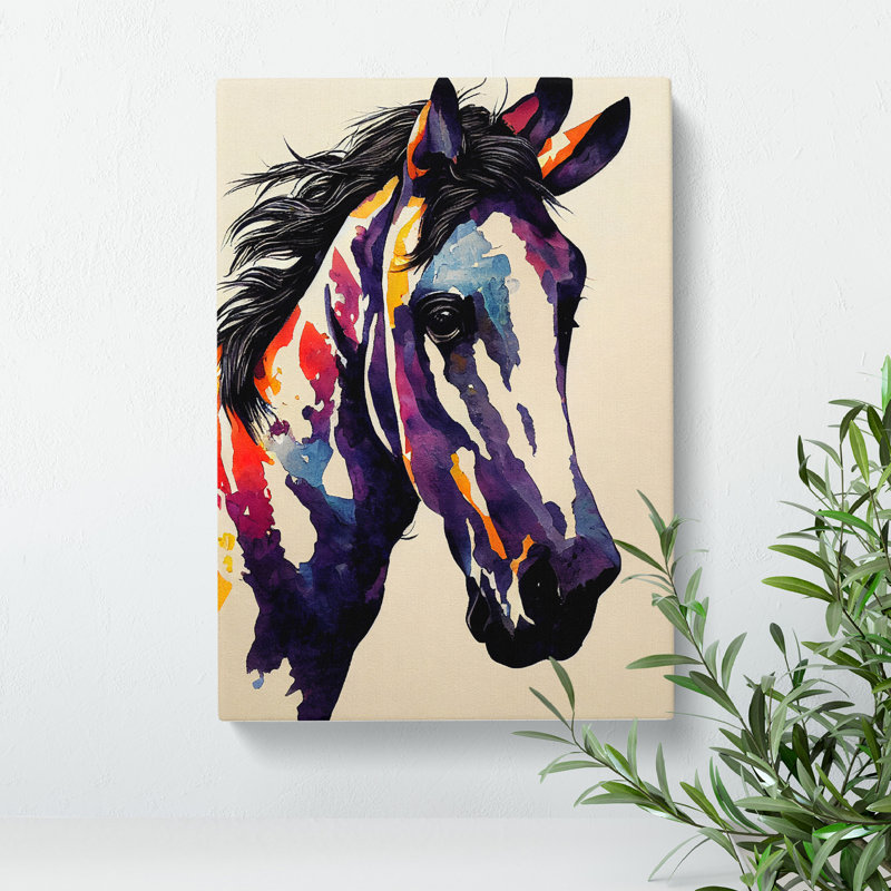 Colour Of The Horse - Wrapped Canvas, 76cm H x 50cm W
