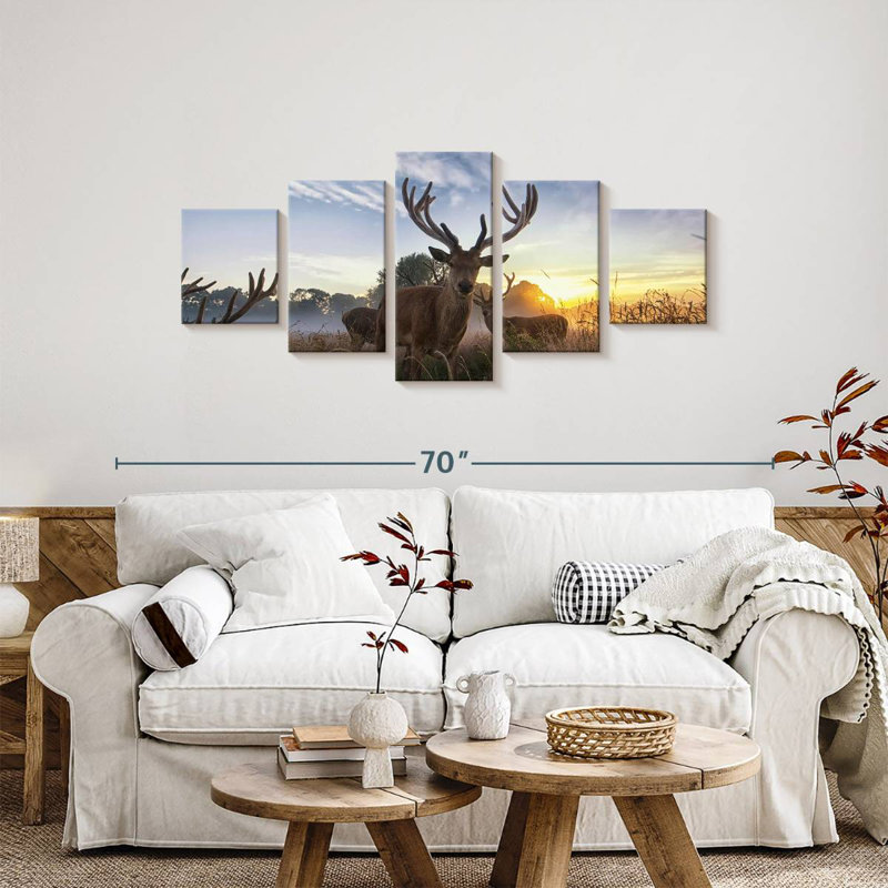Cerf des marais, H 24 po x l 55 po
