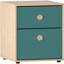 Kayshia 2 Drawer Bedside Table-2085599414