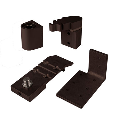Aldora Style 3/4 in. Duronodic Left Hand Offset Door Pivot Hinge Set for Adams Rite Type Storefront Door