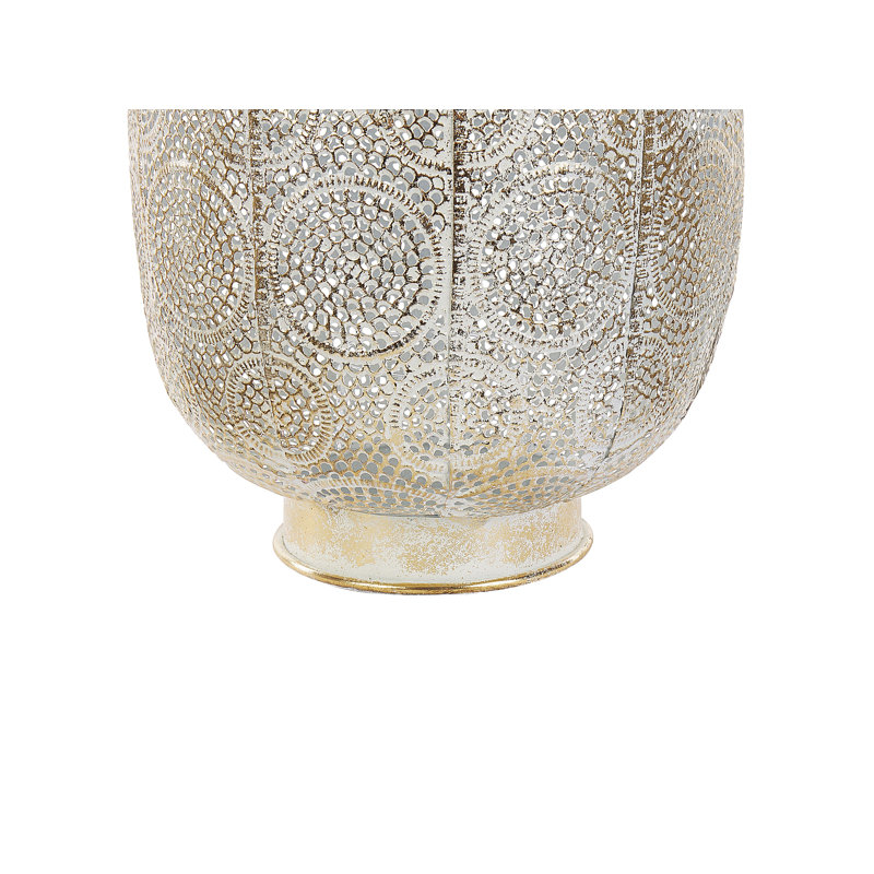 Lantau Metal Tabletop / Centrepiece Lantern, 30cm H x 25cm W x 25cm D