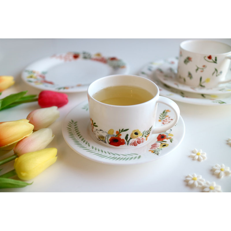 Language of Flowers Cups and Saucers