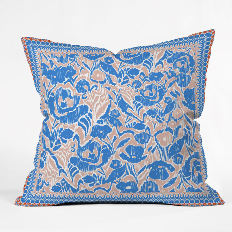 Coussin décoratif intérieur / extérieur Gabriela Fuente Hilmar, 16 po x 16 po