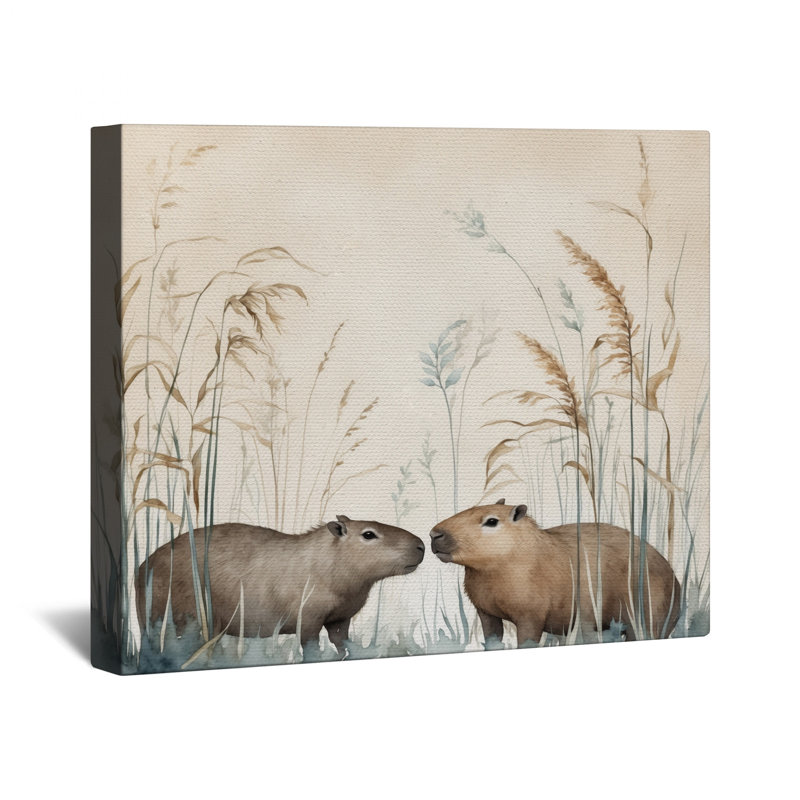 Toile tendue Capybara dans de nombreuses tailles, 20 po x 30 po