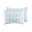 Édredon pour lit double / grand bleu avec 2 taies décoratives, lavable à la machine
