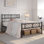 Base de lit plateforme avec tête de lit Armanni