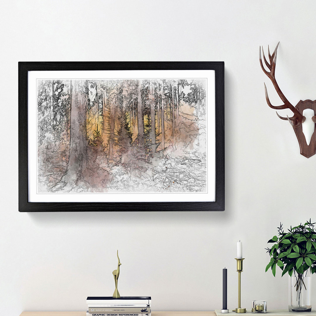Mystery Forest in Abstract - Framed Print
