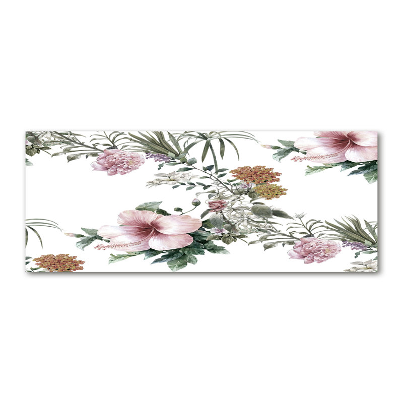 Floral Pattern - Wrapped Canvas Print, Canvas, 50cm H x 125cm W