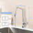 Chrome Kitchen Faucet With 3 Function 360 Sprayer And One-Touch Switching | Gift Idea-122633937