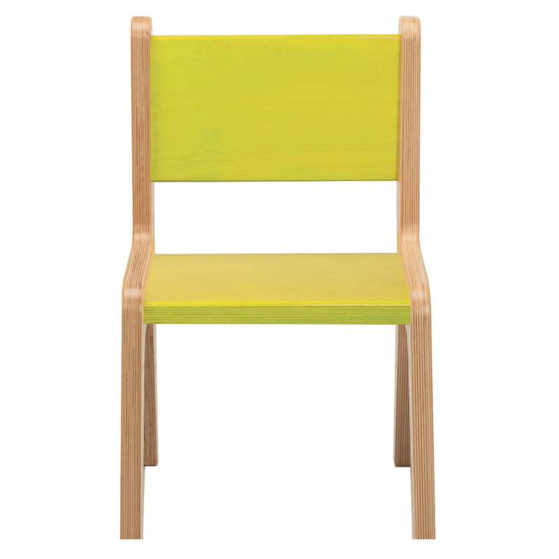 Chaise de classe standard, Lime électrique, 10 po