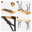 Table de pique-nique pliante de 1,13 m x 1,62 m, plateau en sapin naturel-135749404