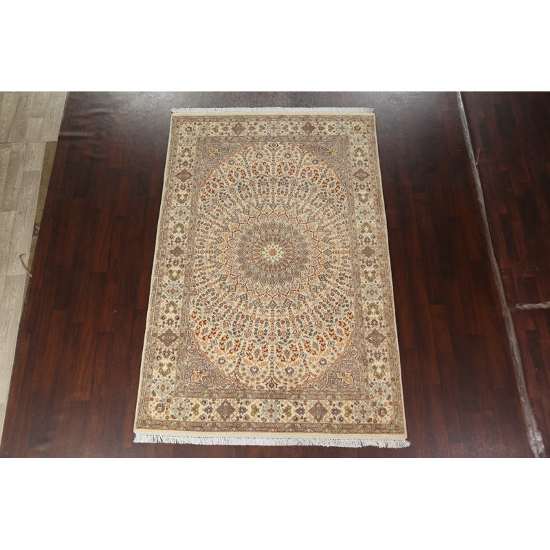One-of-a-Kind 6'2" X 9'3" New Age Area Rug in Beige
