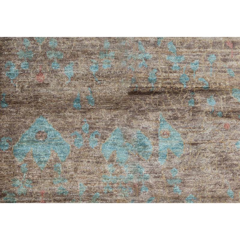 Hand-Knotted High-Quality Brown Area Rug