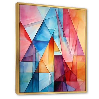 " Glam Orange Beige Collage I "