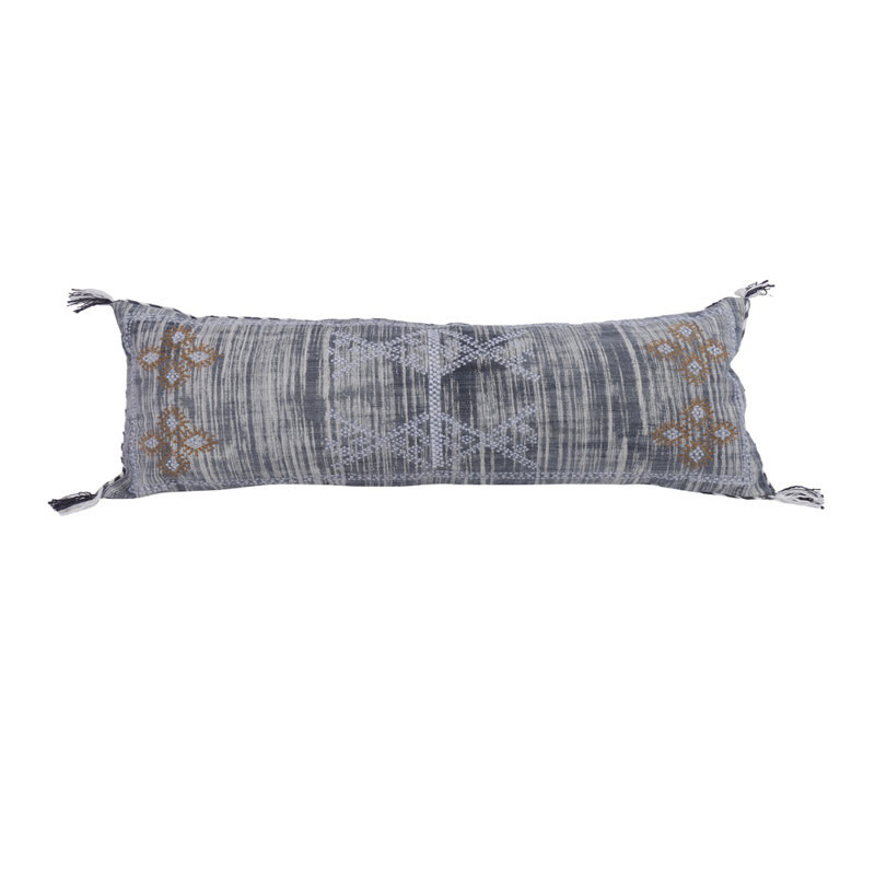 Garfield Geometric Rectangular Lumbar Pillow Cover, Blue