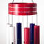 Carillon en métal rouge, blanc et bleu