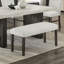 Mitton Contemporary Upholstered Dining Bench, Grey