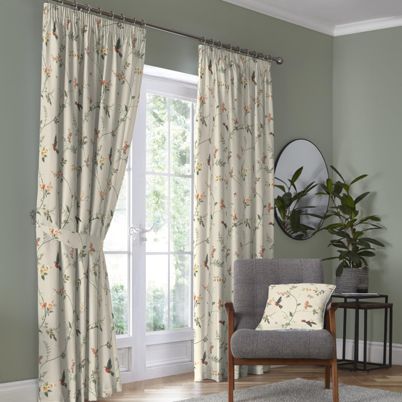 Cotton Semi Sheer Curtain Pair, 229 x 183 cm