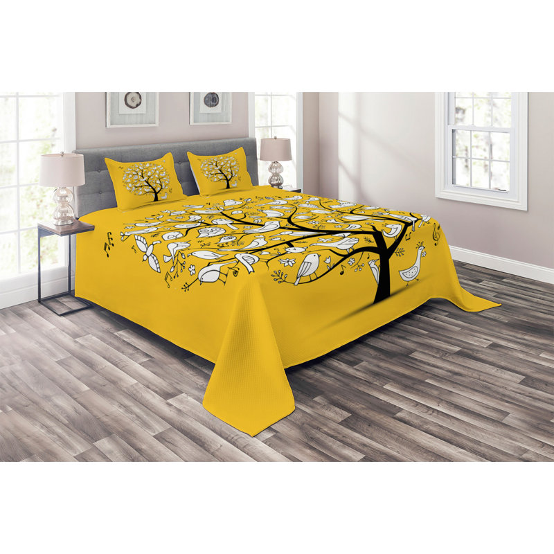Farmhouse / Country Polyester Coverlet, Queen Bedspread + 2 Shams