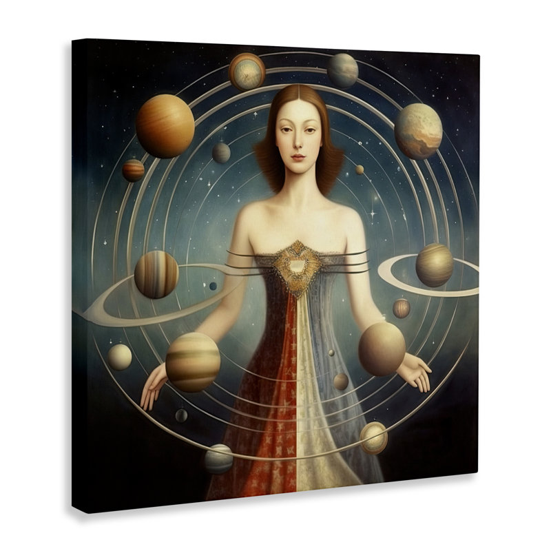 Galactic Orbits Woman Canvas, design by Sasha
