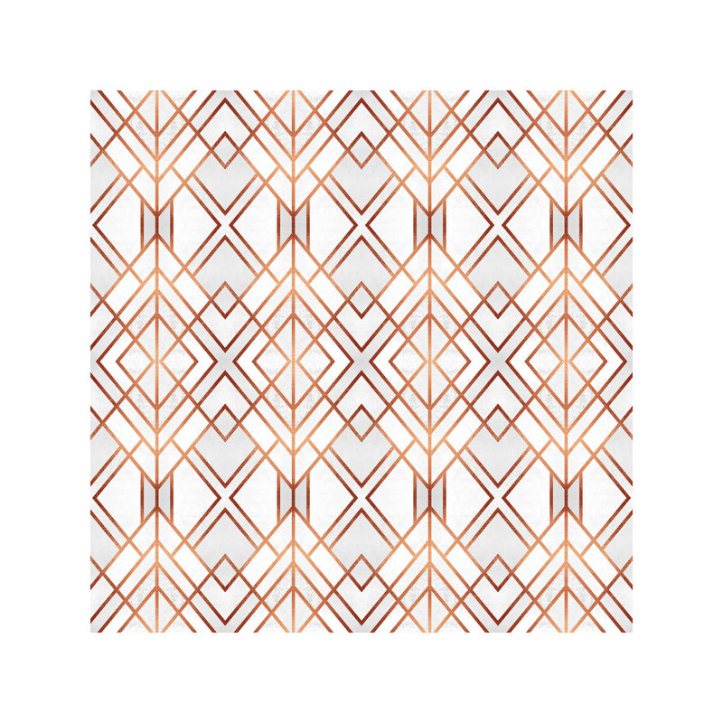 Copper Geo by Elisabeth Fredriksson - Wrapped Canvas Print, 45.72 cm H x 45.72 cm W x 1.91 cm D