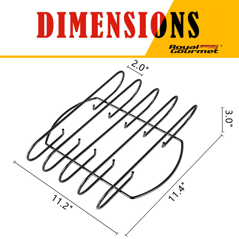 Royal Gourmet Midkiff Reversible Rib Grill Rack | Wayfair