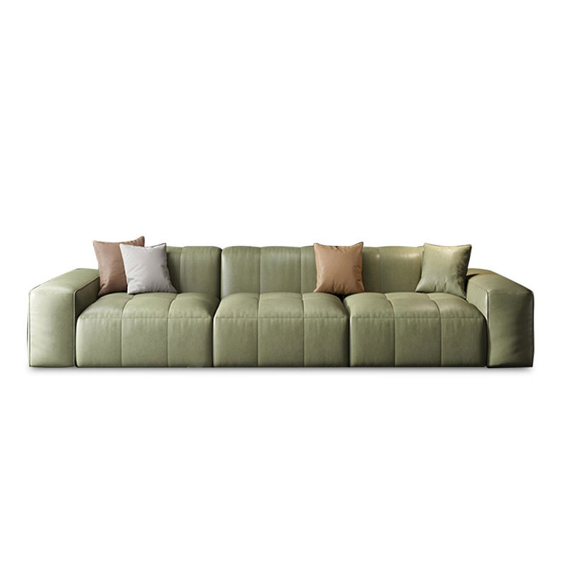 Coussin modulaire vert 100% polyester, 4, 29,13 po H x 118,11 po L x 42,52 po P