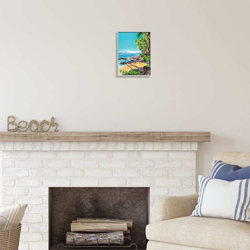 «Highland Dunes Tropical Shore Landscape», art de la giclée par Julia Mcgrath, H 14 po x l 11 po x P 1,5 po
