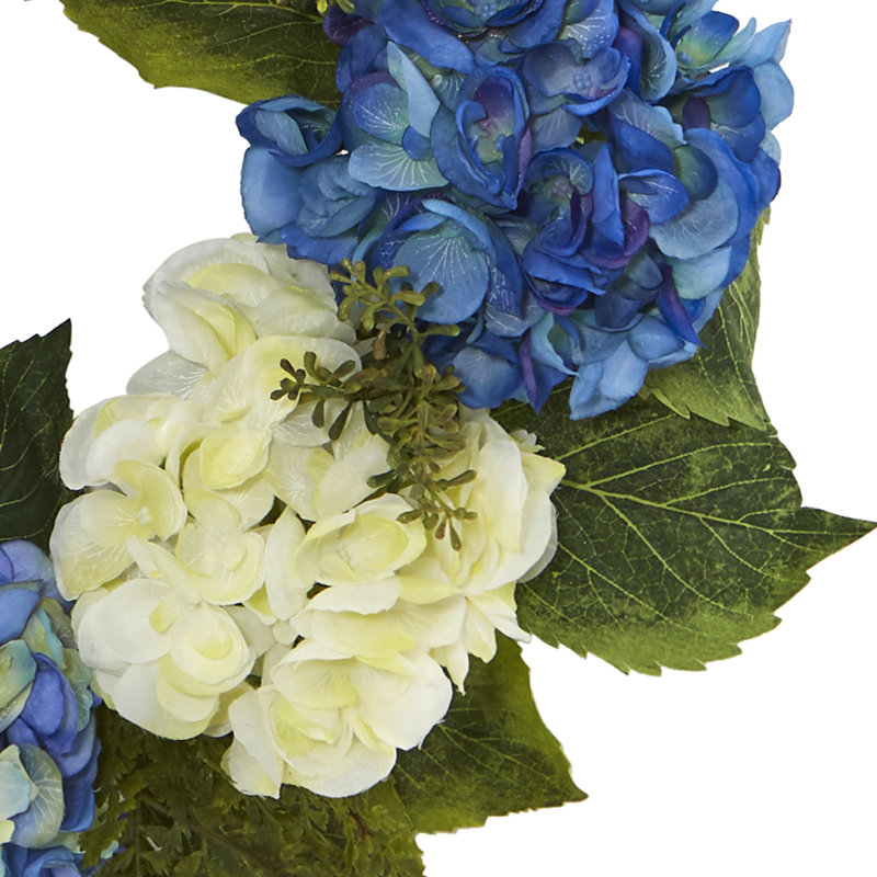 Couronne en plastique 24 po, Bleu / blanc, H 24 po x l 24 po x P 5,75 po