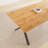 Costner 63''  Oak Modern Kitchen Dining Table , Mid-century Dining Table  For 4-6 Personal With Carbon Steel Legs