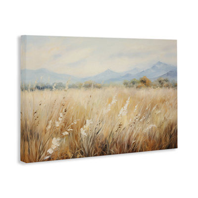 Art mural sur toile "Champ de blé" par Petal Prints Design
