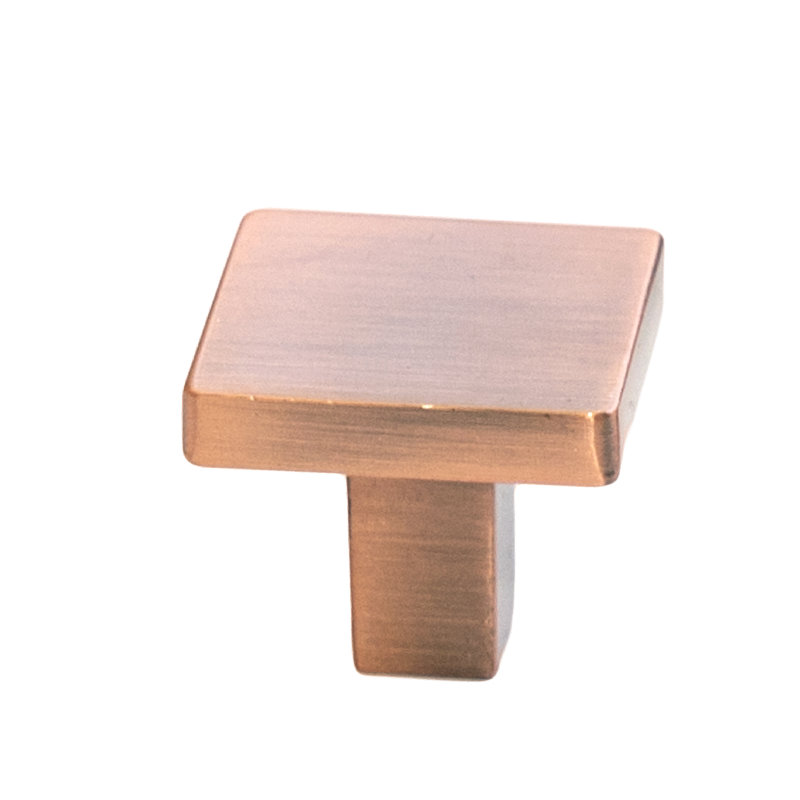 1" Length Square Knob, Copper