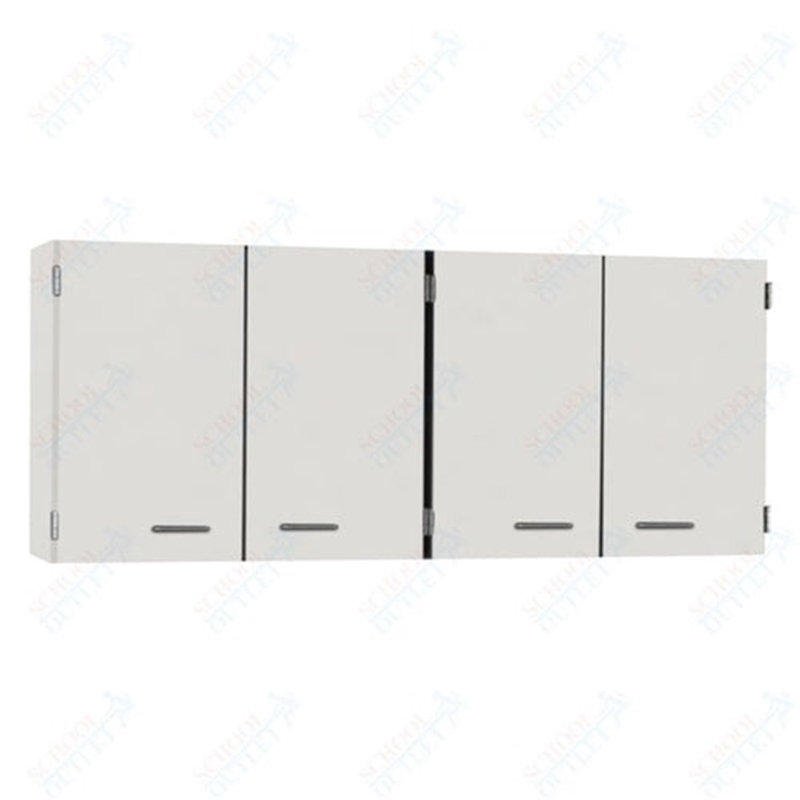 Armoires murales 72 "- deux portes doubles avec tablettes pleine largeur, verrouillables, Océan