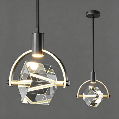 Margoth 1 - Pack LED Novelty Kitchen Island Crystal Pendant Light