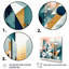 «Blue and Pink Embracing Cubism II - Minimalisme», impressions d'art mural-1856289794-1856289793