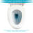 Ceramic Toilet With High - To Scratches, Easy Maintain Fully Glazed Flush System Soft Closing Seat, No Clogs